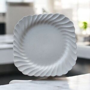 (6)Set England Johnson Brothers Snow White Regency Ironstone 7.5" Square Plates